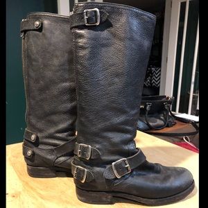 Frye Veronica Back Zip Moto Boots